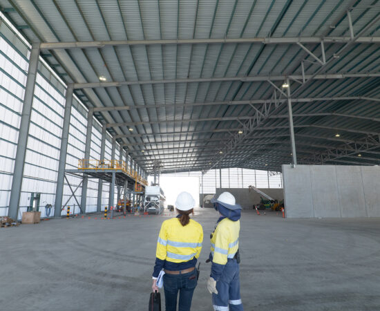 CBH Kwinana Fertiliser Facility_Bulk Storage inside